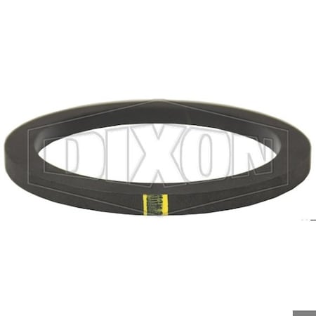 Dixon 1 BLACK FKM GASKET VITON A, YELLOW OD 100-G-VIA